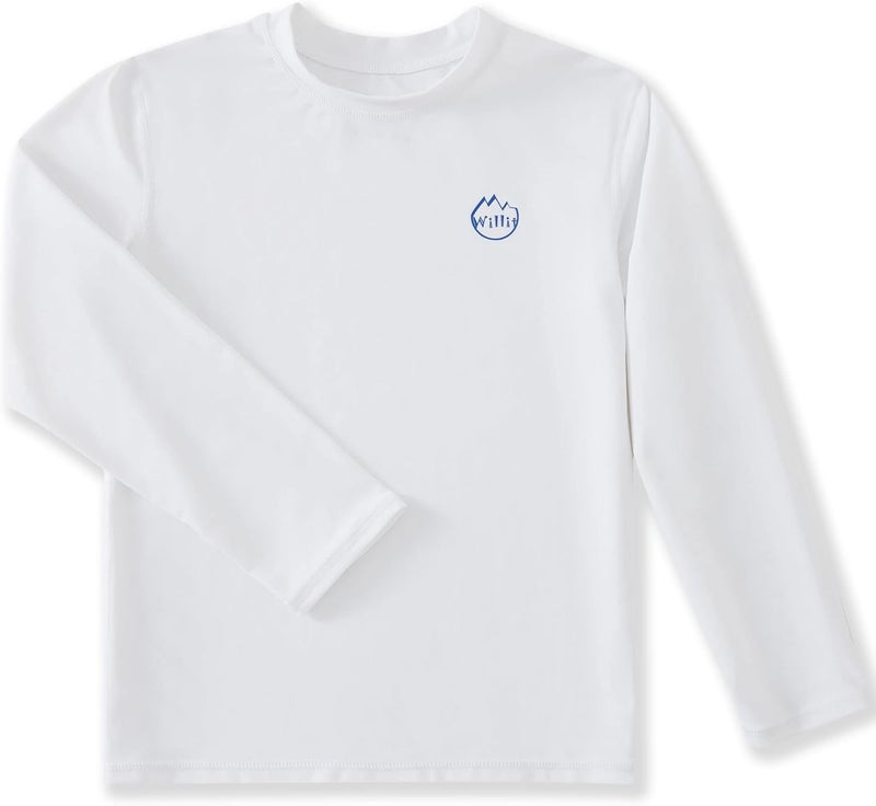 Willit Boys Rash Guard Swim Shirt Baby/Toddler Long Sleeve UPF 50+ Sun Protection SPF Quick Dry Shirt - Image 1